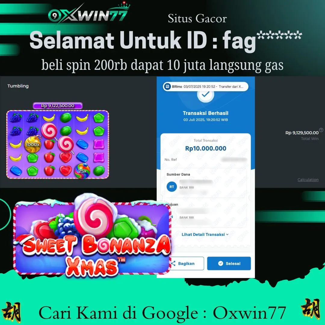 SWEET BONANZA OXWIN77